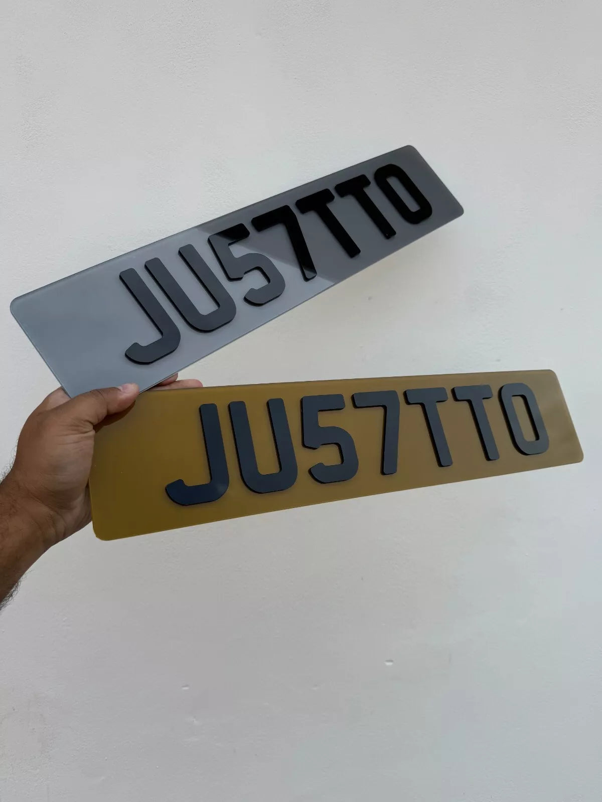 Custom 3D Gel & 4D Acrylic Tinted Number Plates